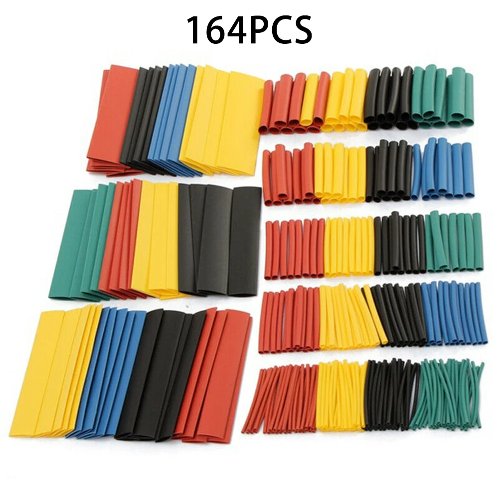 

Hot Sale Newest Protable Useful Reliable Top Sale High Quality Heat shrinkable tube 164pcs Heat Insulated Tube Cable