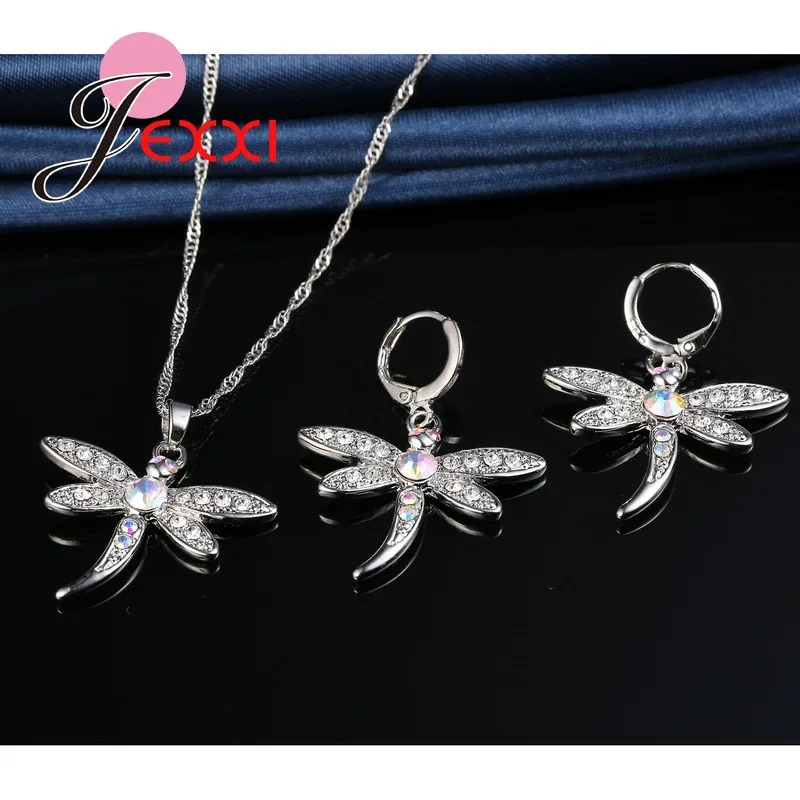 Симпатичные висячие комплекты ювелирных украшений из стерлингового серебра 925