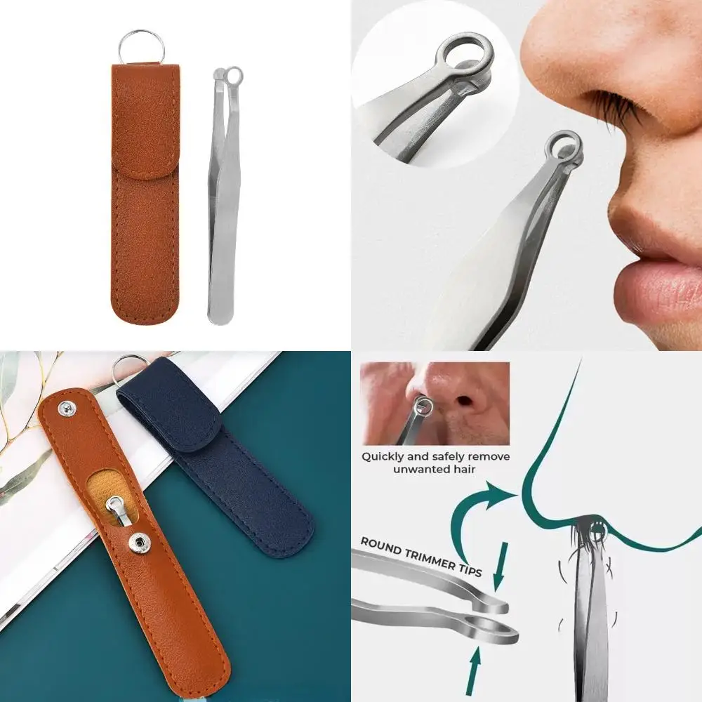 Пинцет для стрижки волос в носу из нержавеющей стали точного ухода 1 шт. прочный