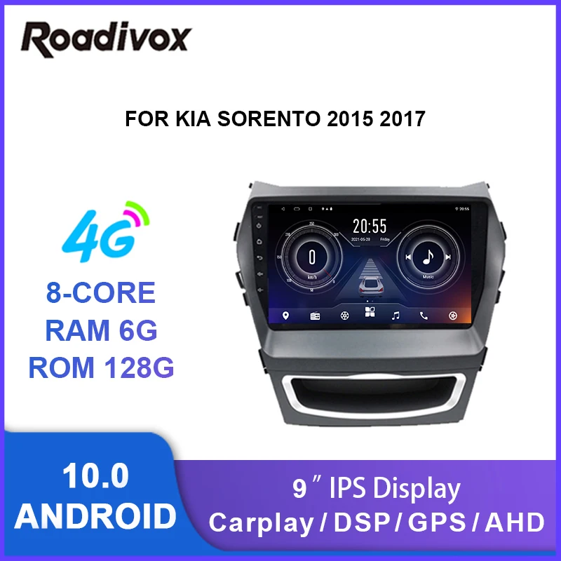 

Автомагнитола 9 дюймов, android 10,0, видеоплеер с gps-навигацией для HYUNDAI IX45 SANTA FE 2013 2018, мультимедийное Стерео Авторадио, головное устройство
