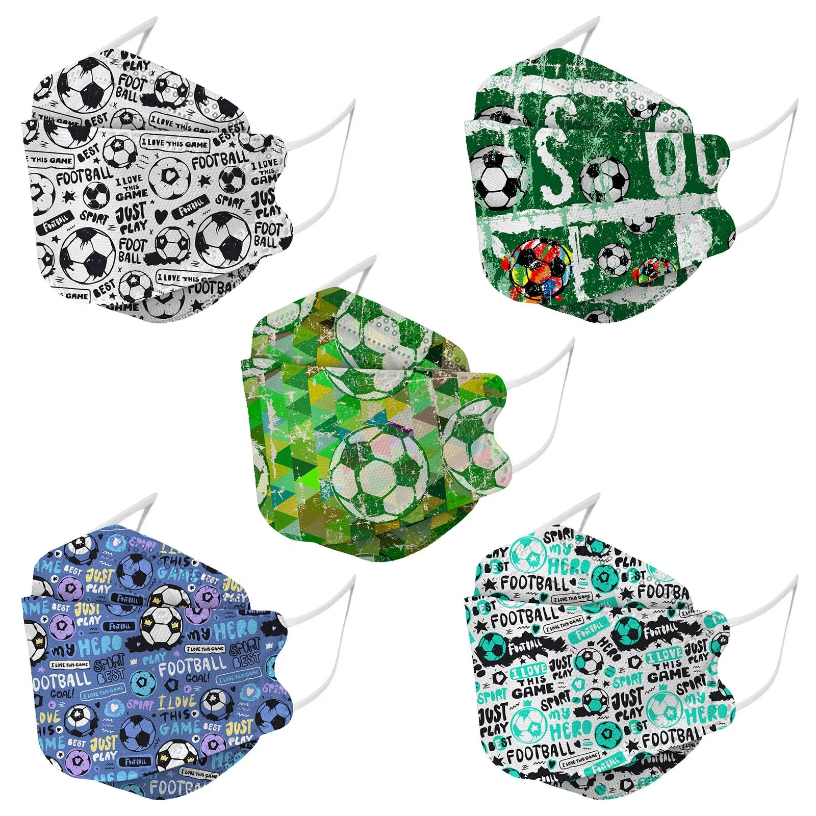 10 шт. детские одноразовые маски для игры в футбол |