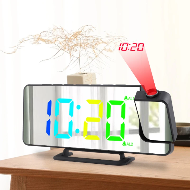 Color Large Screen Dual Snooze Alarm Brightness Adjustment P