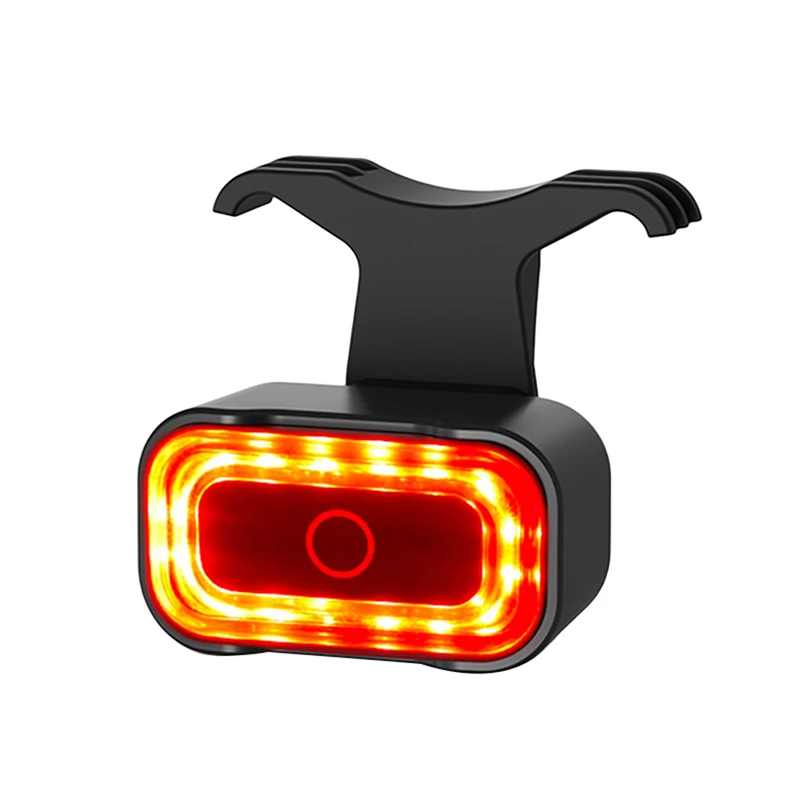 

Intelligent Sensing Brake Bicycle Tail Lights Charging Warning Cycling Equipment Square Red Light Tail Lights