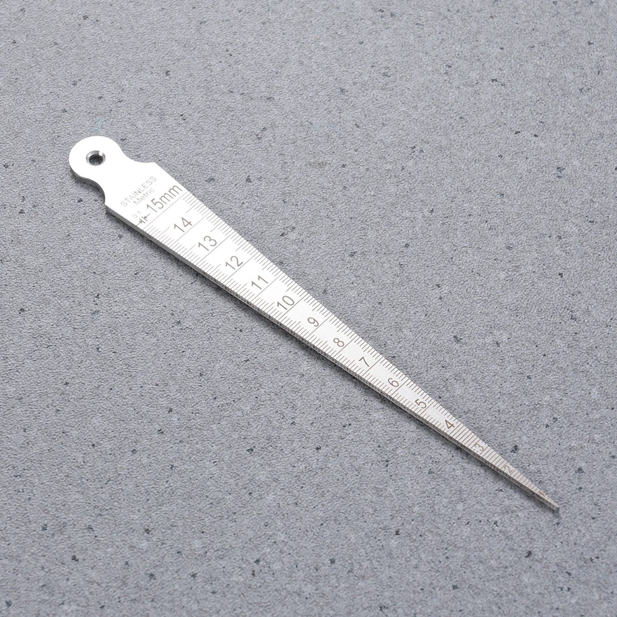 

Heavy Duty Stainless Steel Taper Gage 1-15mm Taper Welding Gauge (Silver)