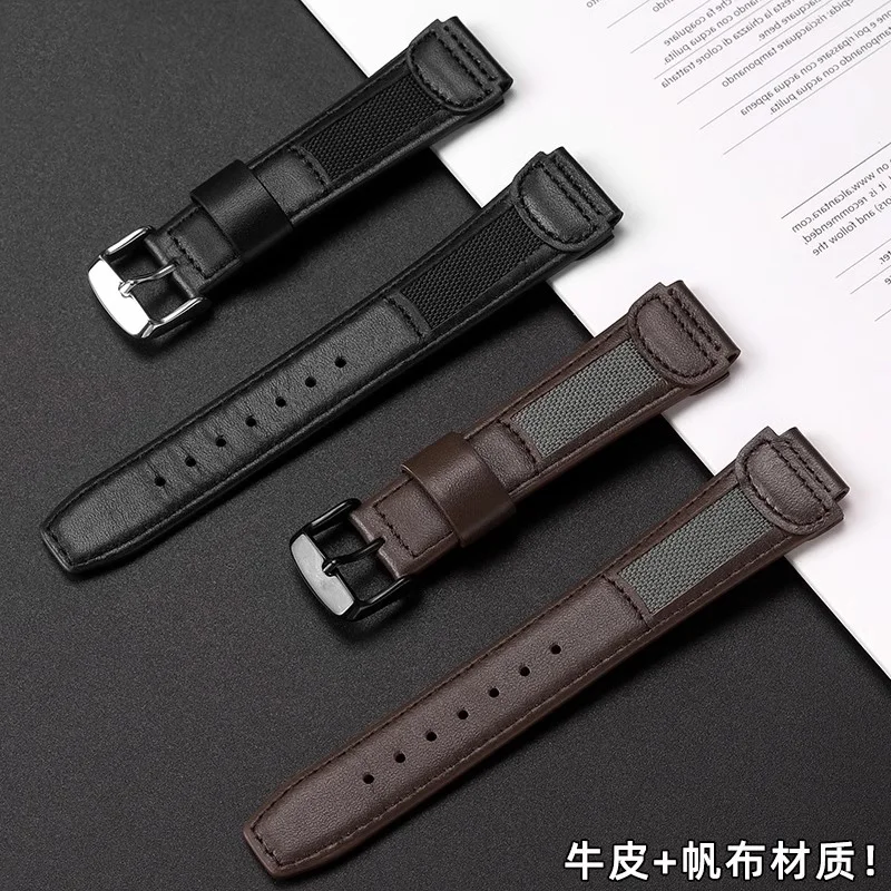 Ремешок из воловьей нейлоновой ткани для наручных часов 16 дюймов 19 мм выпуклый