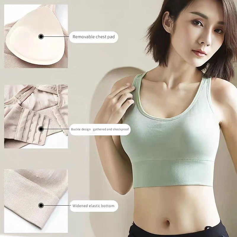 

Fashion Bras for Women Underwear Sexy Lingerie Add Pad Bra Seamless Push Up Cotton Tops Bralette Brassiere Wireless Sports Vest