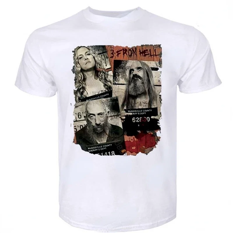 Винтажная футболка из фильма «3 из Хелла», футболки с принтом страха ...