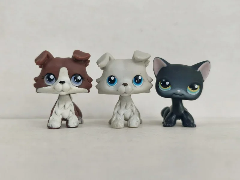 3 шт./лот LPS фигурка собаки-колли Великого дога # 363 336 Littlest Pet Shop Детская игрушка