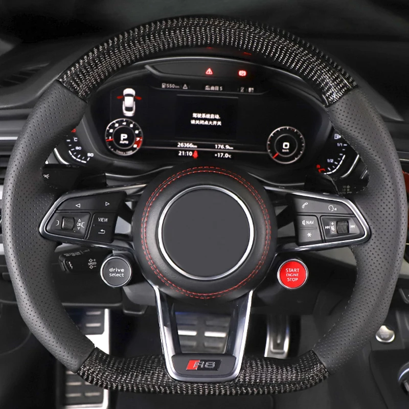 

Поставка от поставщика, рулевое колесо из настоящего углеродного волокна Au-di A3 A4L A5 A6L Q3 Q5 S4 S3 S5 S6 S7