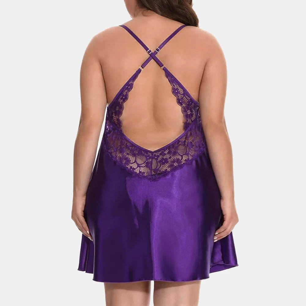 Женское эротическое сексуальное нижнее белье женское атласное шелковое платье