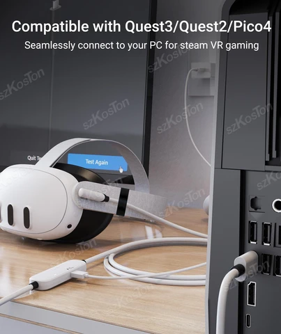 Кабель USB3.0 VR Link для Meta Quest 3S 16 футов