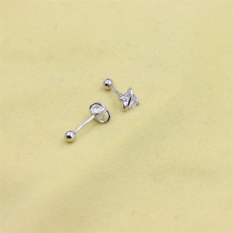 Женские серьги из серебра 925 пробы с фианитом |