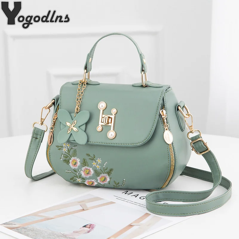 

Сумки через плечо из искусственной кожи, Женский кошелек ручной работы с вышивкой, Женские винтажные дизайнерские сумки-портфели