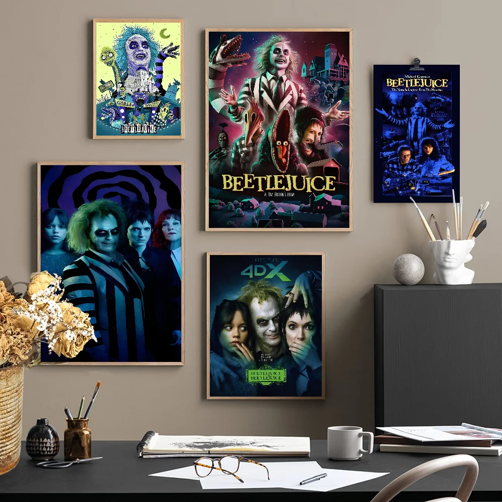 Классический фильм Битлджус комедия ужасов аниме постеры липкие HD качественные