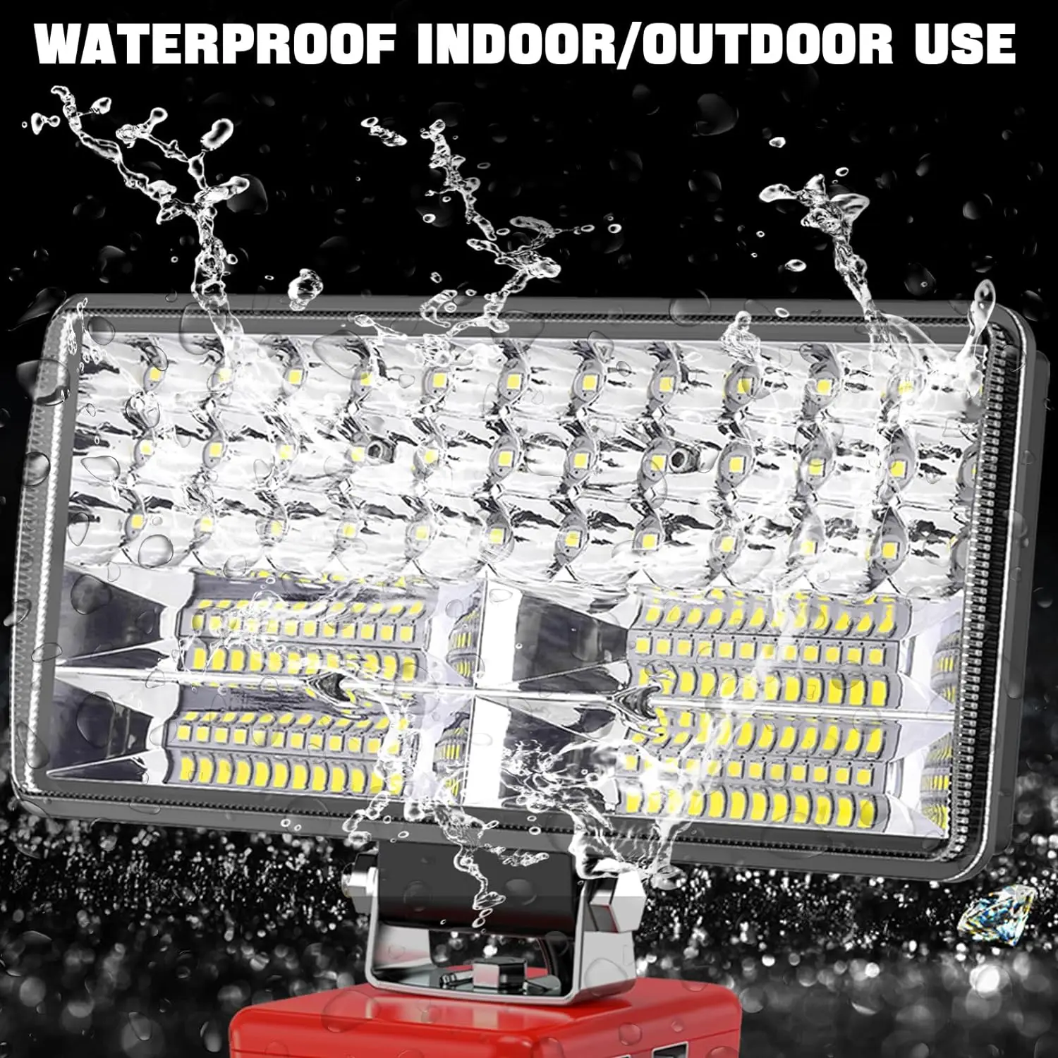 6000 лм 38 Вт беспроводная Рабочая лампа совместима с аккумулятором Milwaukee 18V