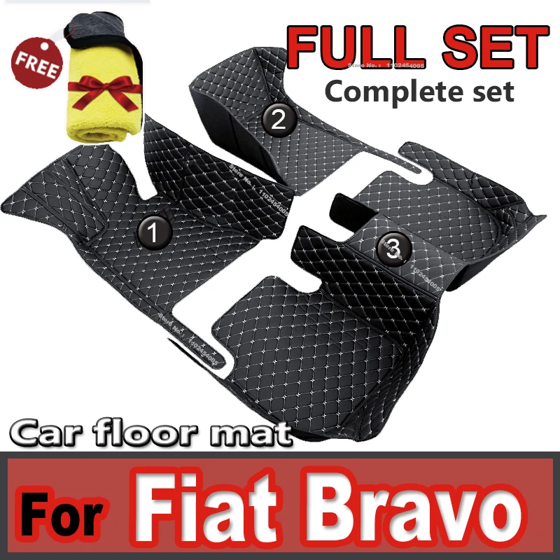 

Car Floor Mats For Fiat Bravo 2008 2009 2010 2011 2012 Auto Foot Pads Automobile Carpet Cover Interior Accessories