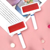 cat comb stainless steel needle white plastic handle dense needle comb hair care special pet comb dog brush clean pet supplies