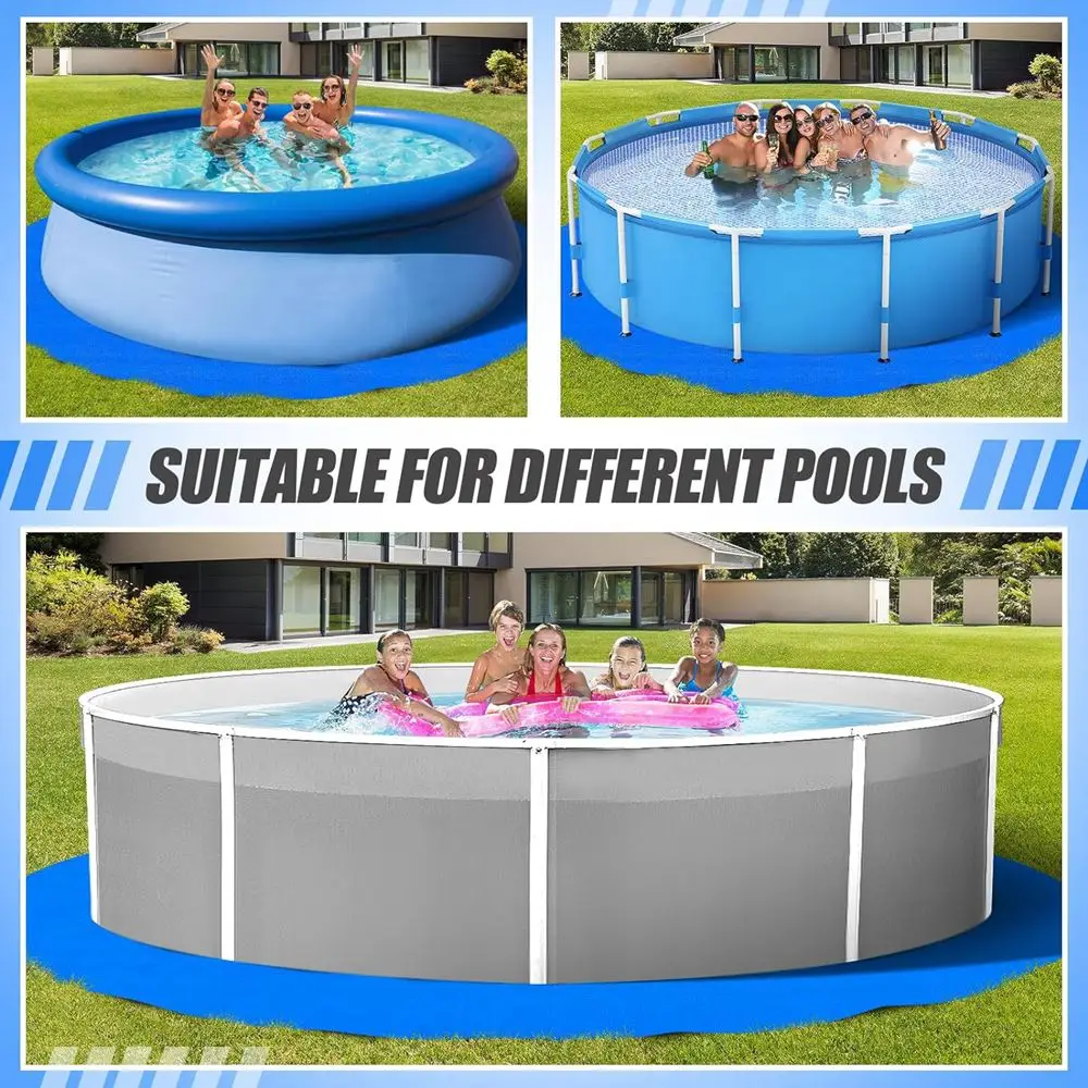 Надувной матрас для бассейна полиэтиленовый коврик с защитой от разрыва