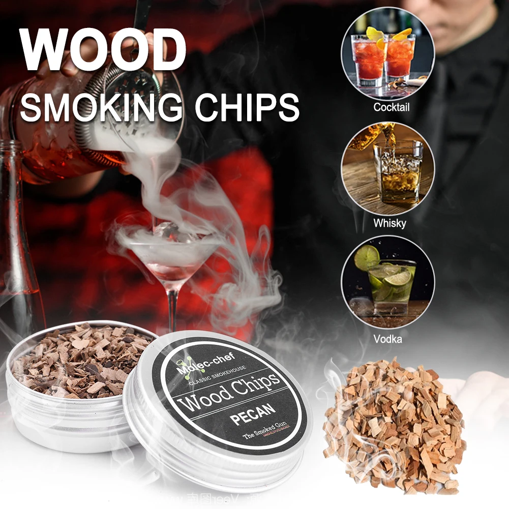 

Коктейльный дымовой инфузер для коктейлей, вино, виски, сыр, мясо, кофе, дымоход, заварник для напитков, натуральный фрукт, дерево, рождествен...