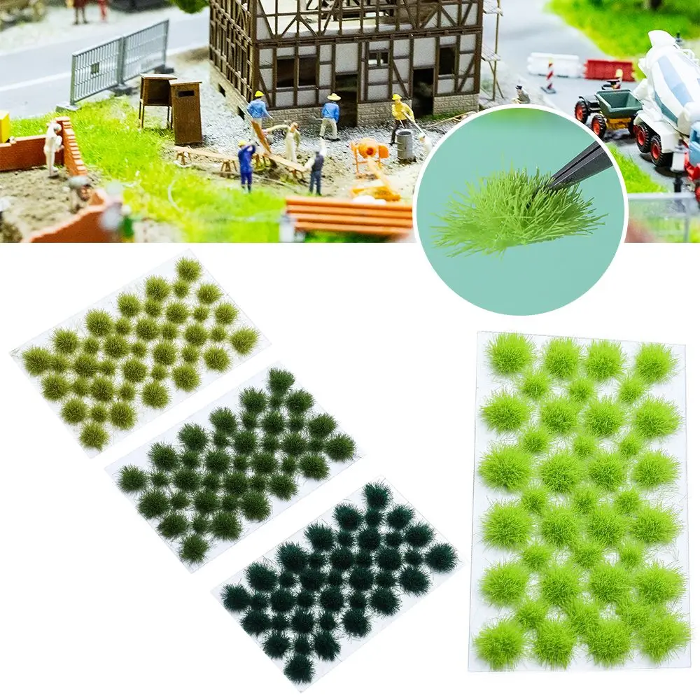 

5mm Wargaming Micro Landscape Railway Wild Static Grass Tuft Artificial Grass Cluster Scenery Modeling Wargame Model
