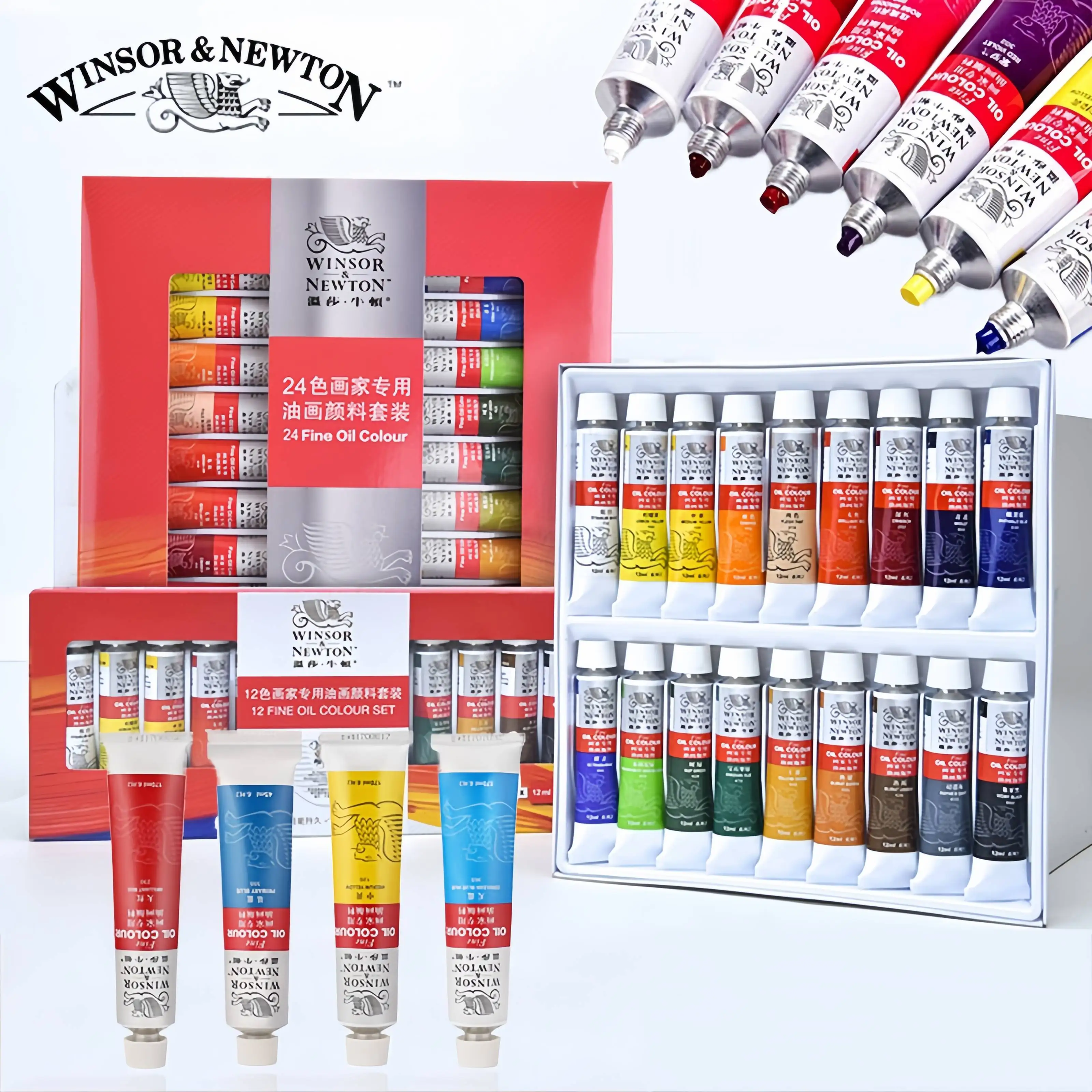 Профессиональные цветные масляные краски Winsor & Newton 12/18/24 ...