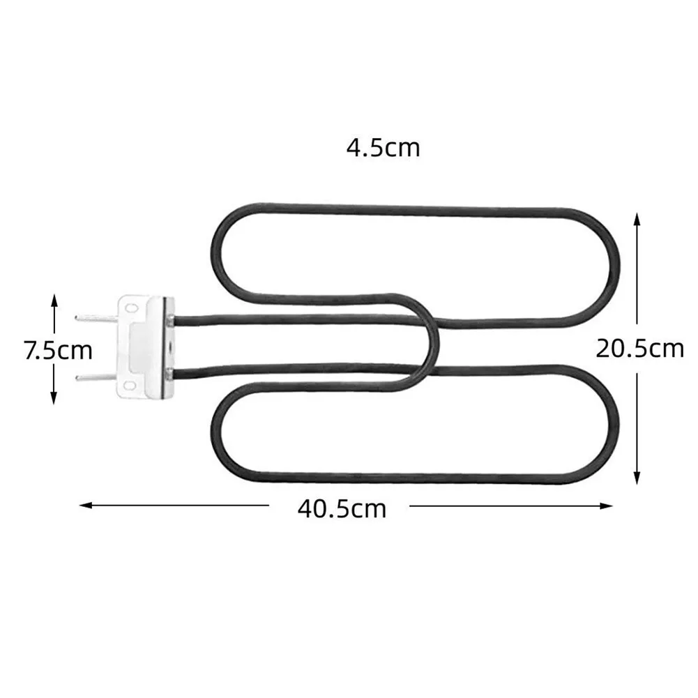 

Нагревательный элемент гриль нагревательная труба 1500 Вт 40,5*20,5*4,5 см Металл заменяет 120 В для 65620 Q140 Q1400 1 шт. прочный