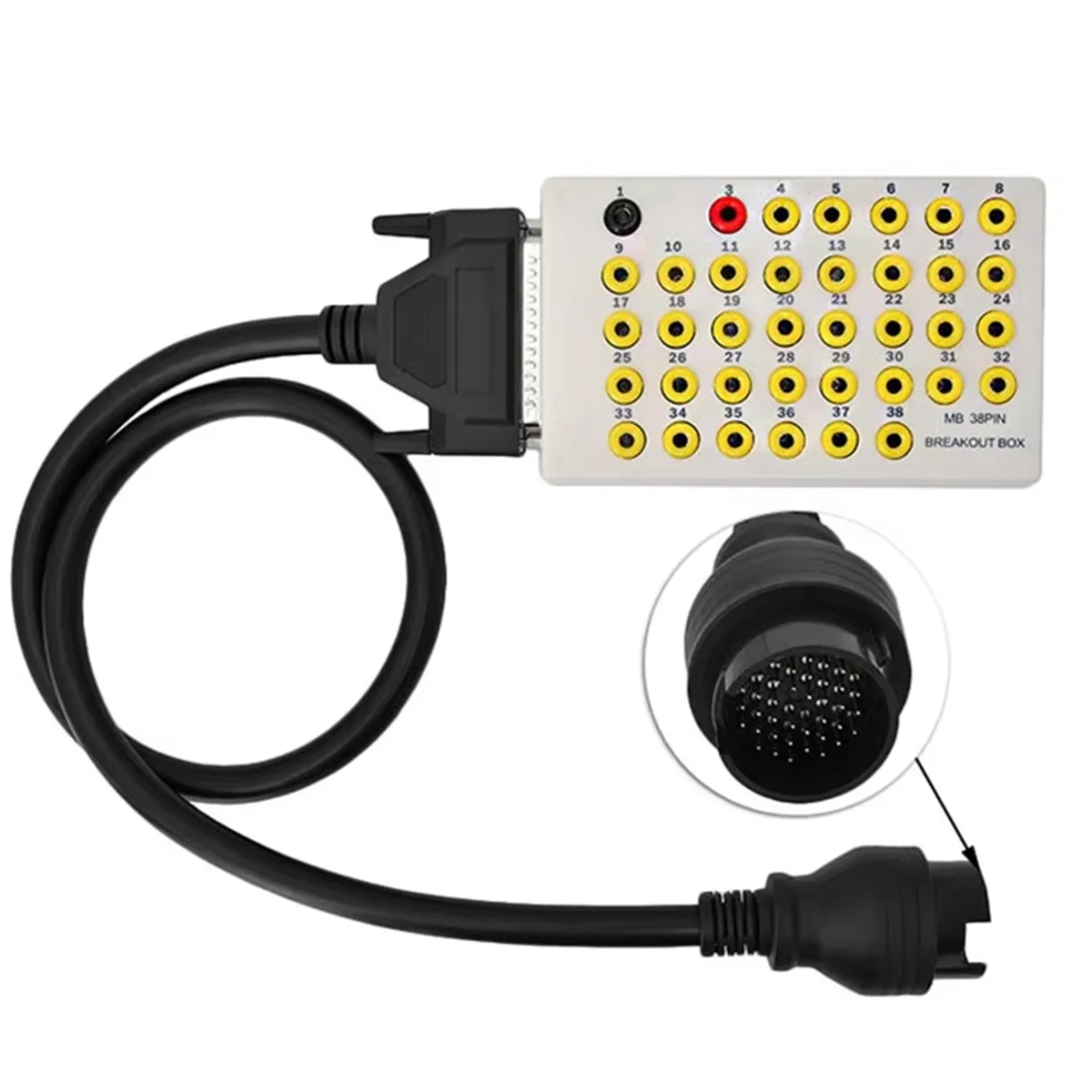 Новый 38-контактный OBD Breakout Box OBD2 тестер линейного сигнала детекторы протокола CAN Data Link диагностический инструмент для автомобиля (art.: 3920cffb48134) - 3920cffb48134