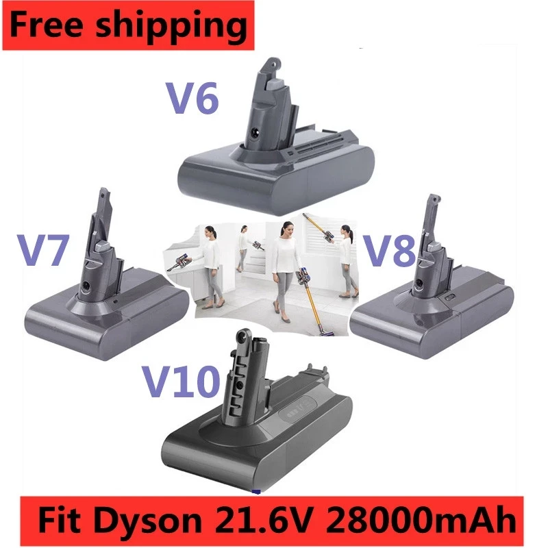 

Dyson v6v7v8v10v11 nueva batería absoluta aspiradora de iones de litio batería recargable súper aspiradora de iones de litio