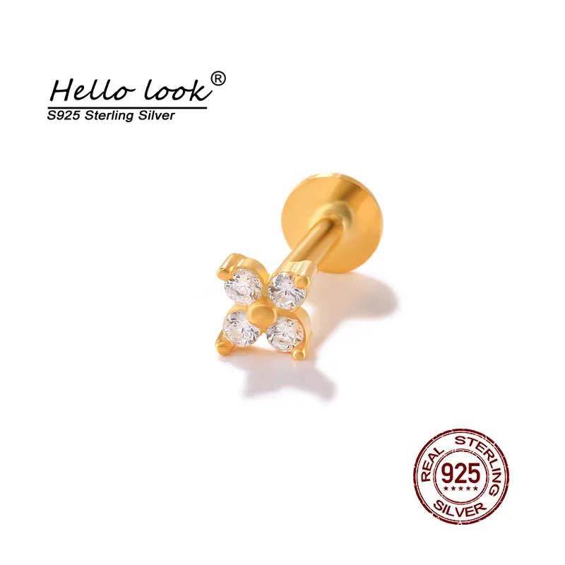 

HelloLook 2022 новые серьги-гвозди для пирсинга ушной хряща, козелка ушной раковины, серьги-гвоздики