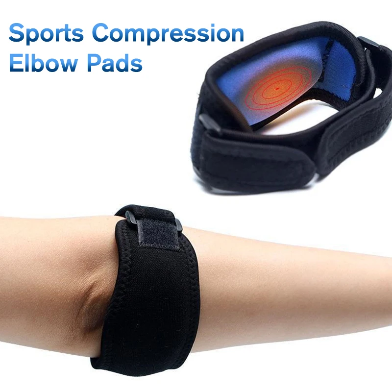 

Защитный налокотник с компрессионной накладкой, удобный Регулируемый унисекс бандаж на локоть из ЭВА