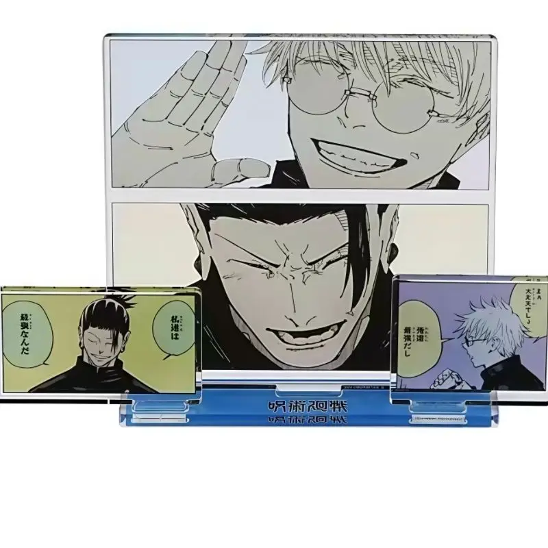 Фото Gojo Satoru подарочные игрушечные фигурки акриловая подставка аниме модель фигурка орнамент аксессуары модели Geto Suguru настольное украшение №5