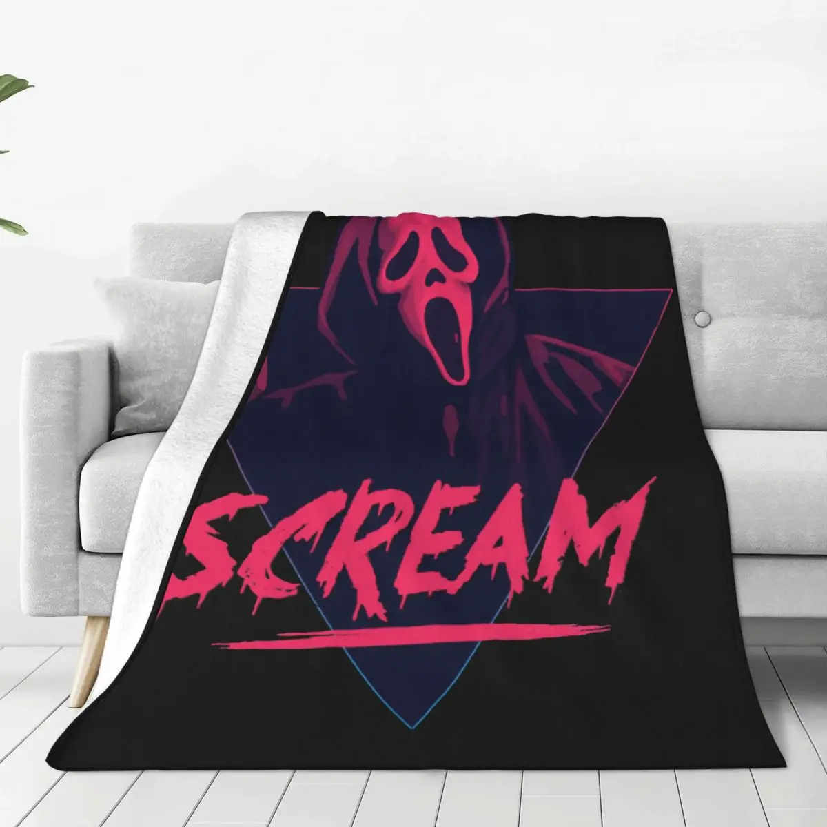 Scream Movie Blanket Scream horror moive Soft Cheap Bedspread Beautiful Fleece For Photo Shoot Blanket
