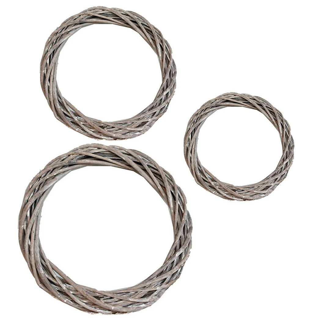 Женский Плетеный венок Свадебный серый украшение для дома цветочный сделай сам