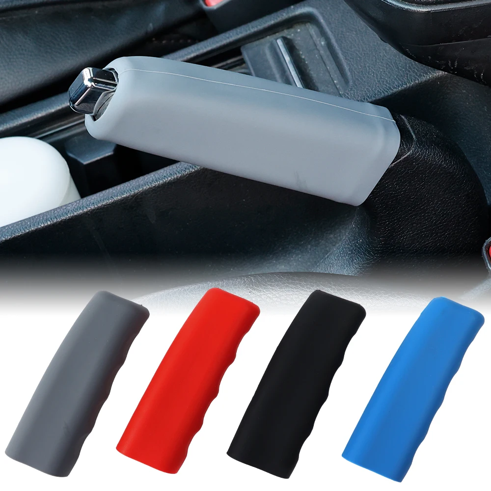 

Silicone Handbrake Cover Universal Wavy Silicone Handbrake Covers Sleeve Soft Anti-slip Parking Hand Brake Grips Car Accessories