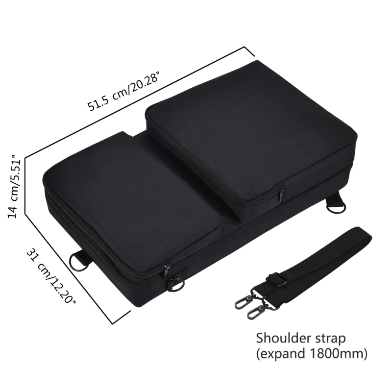

Protector Bag Travel Bag Gig-Bag Large Capacity DJ Controller Carrying with Strap for Pioneer DDJ-400 DJ Controller