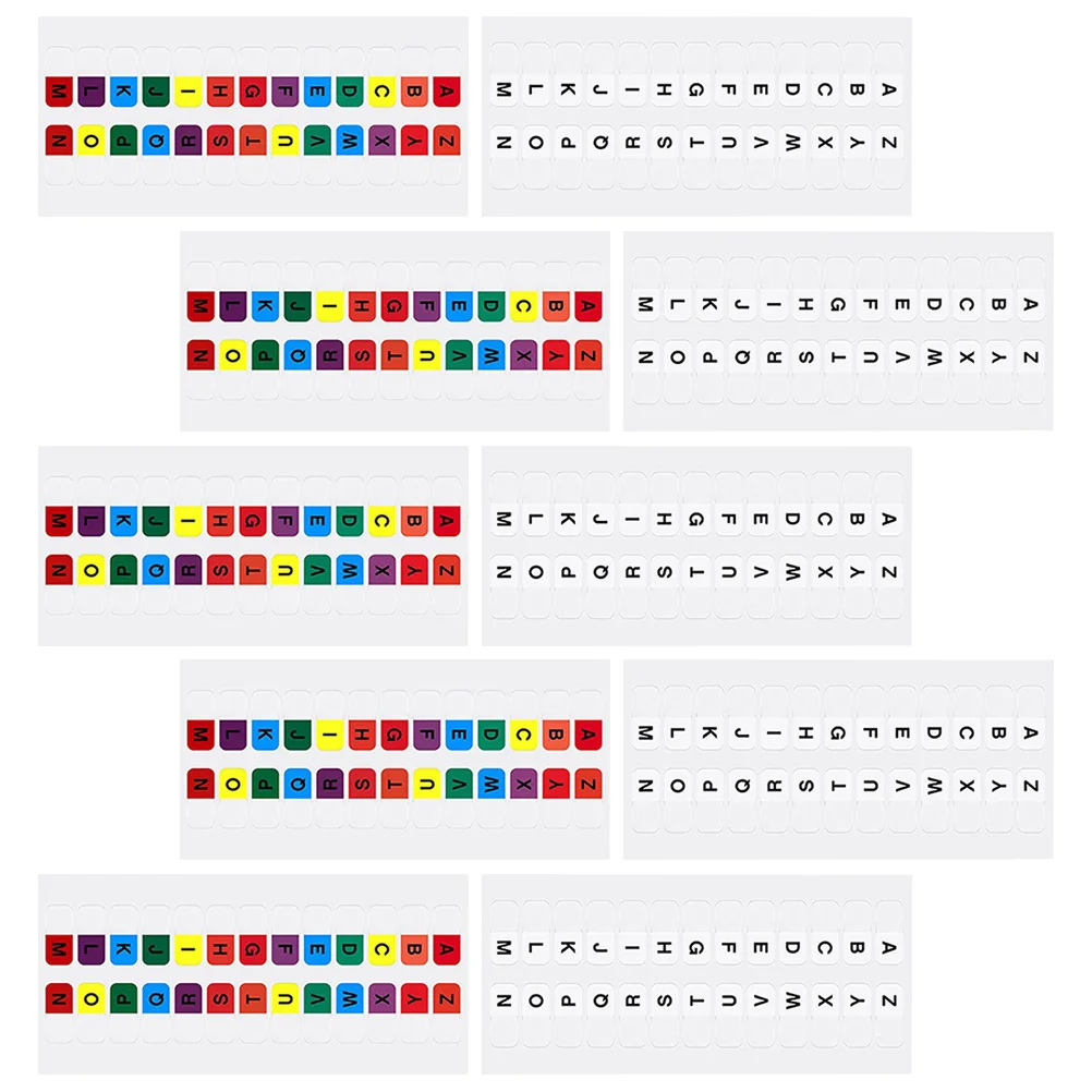 30 листов наклейки с индексом алфавита разделители самоклеящиеся вкладки для
