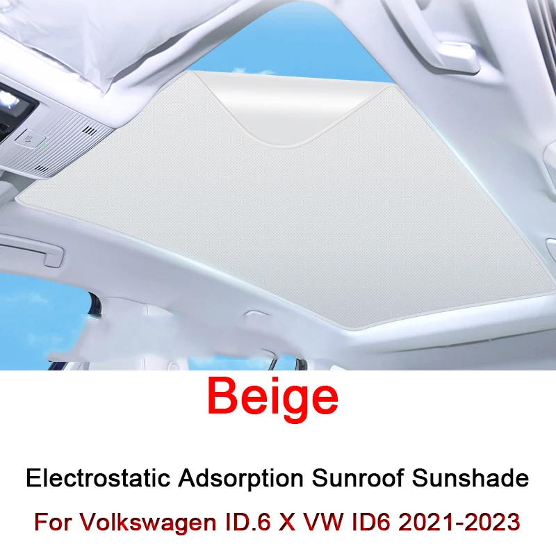

Для крыши, Солнцезащитный Для Volkswagen ID.6 X VW ID6 2021-2023, Электростатическая адсорбирующая Солнцезащитная фотовспышка, затеняющая наклейка