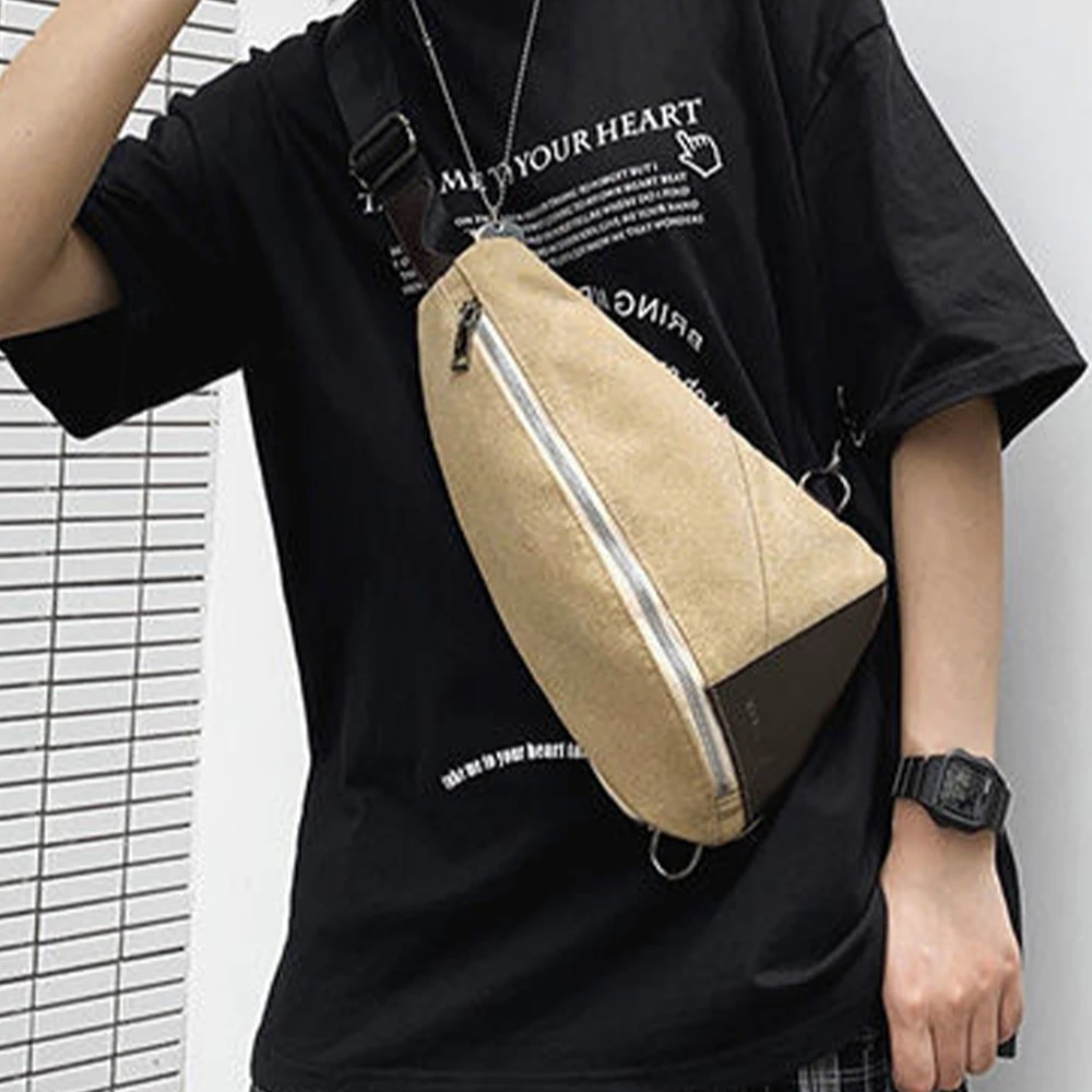 Fashion Shoulder Waterproof New Multifunction Crossbody Chest Men Bag Male Pack Zipper Anti-theft Handbag Messenger