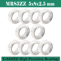 mr85zz bearing abec 5 10pcs 5x8x2 5 mm miniature mr85 zz z ball bearings l 850zz for axial scx10 ii