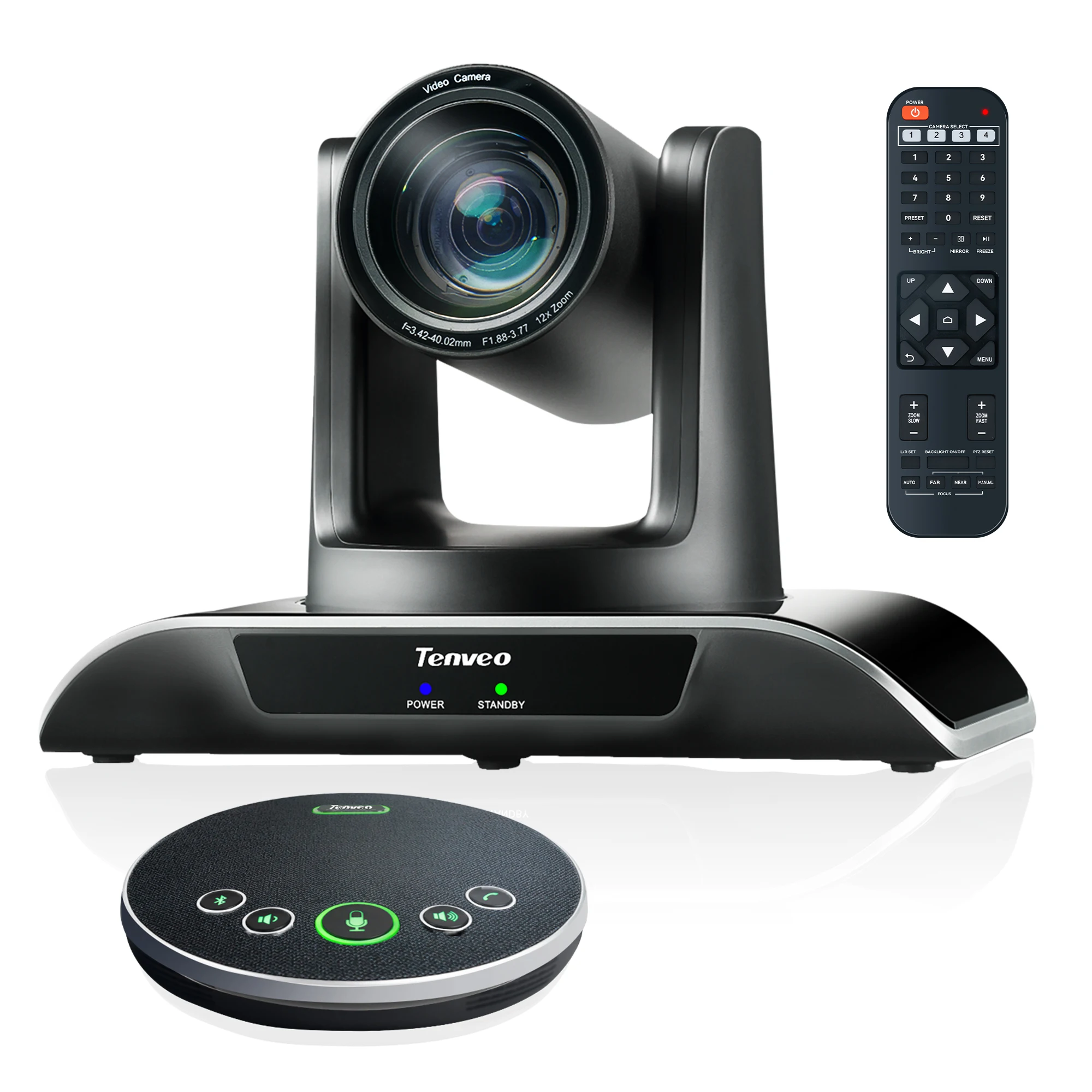 USB-камера PTZ Tenveo с 12-кратным зумом HDM1 и беспроводным динамиком микрофоном решение