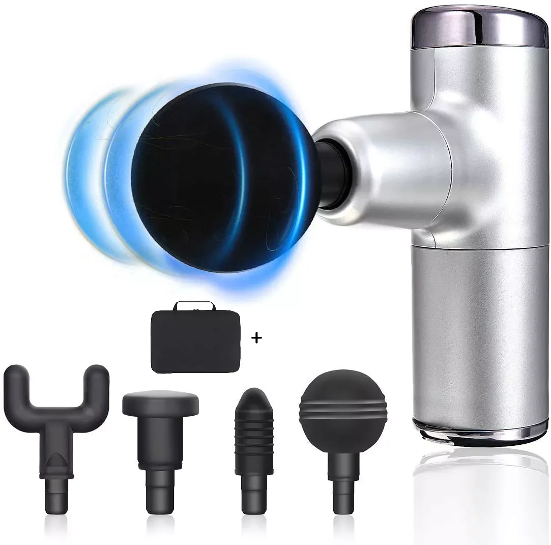 

4 Speeds Portable Hand Held Deep Tissue Massager Gun For Neck And Back Pain Relief