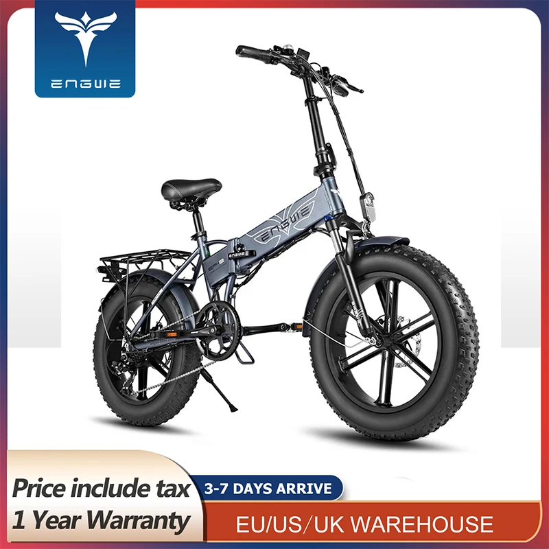 2022 New ENGWE EP-2PRO Electric bike 48V13A 20*4.0 fat Tire Bike 750W Powerful Motor electric Bicycle 45KM/H Mountain Snow ebike