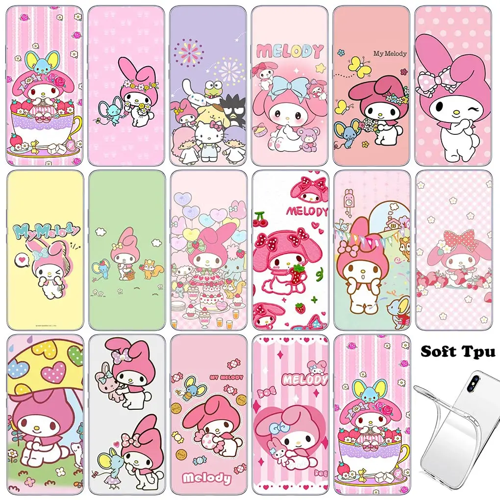 Wallpaper My Melody Phone Cover Flexible Casing for Motorola Moto E22 E40 E30 G200 G13 G14 G54 G84 G85 G04 G24 One Fusion Case