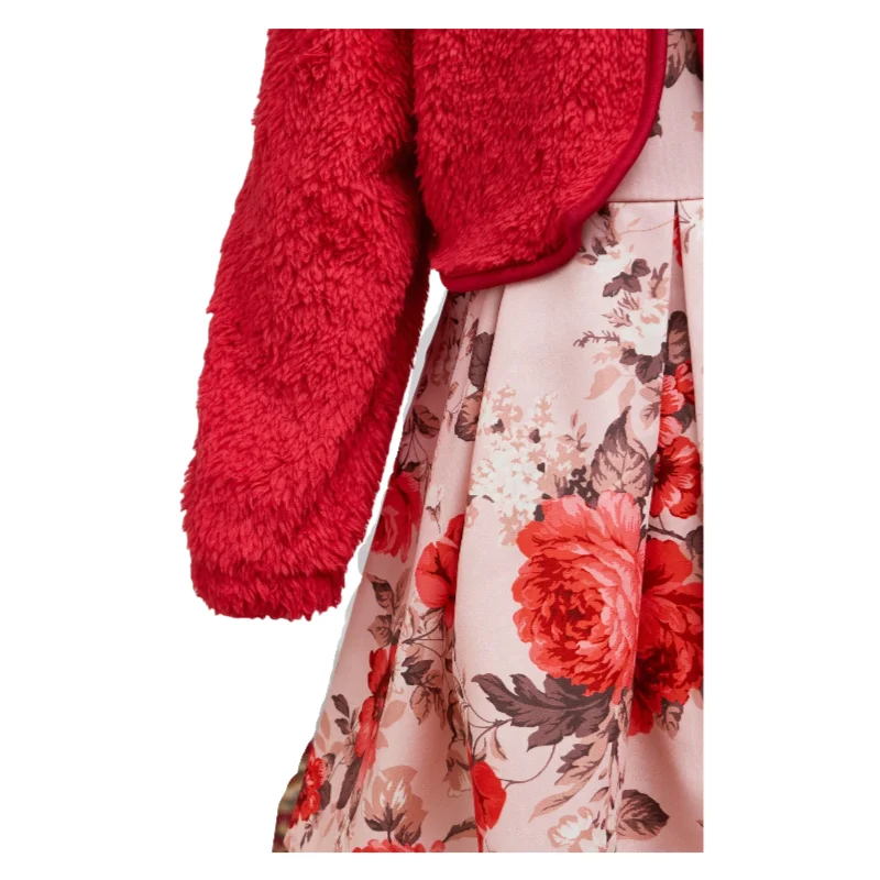 Осенне-зимний комплект принцессы в стиле ретро для девочек 4-6 лет с длинными