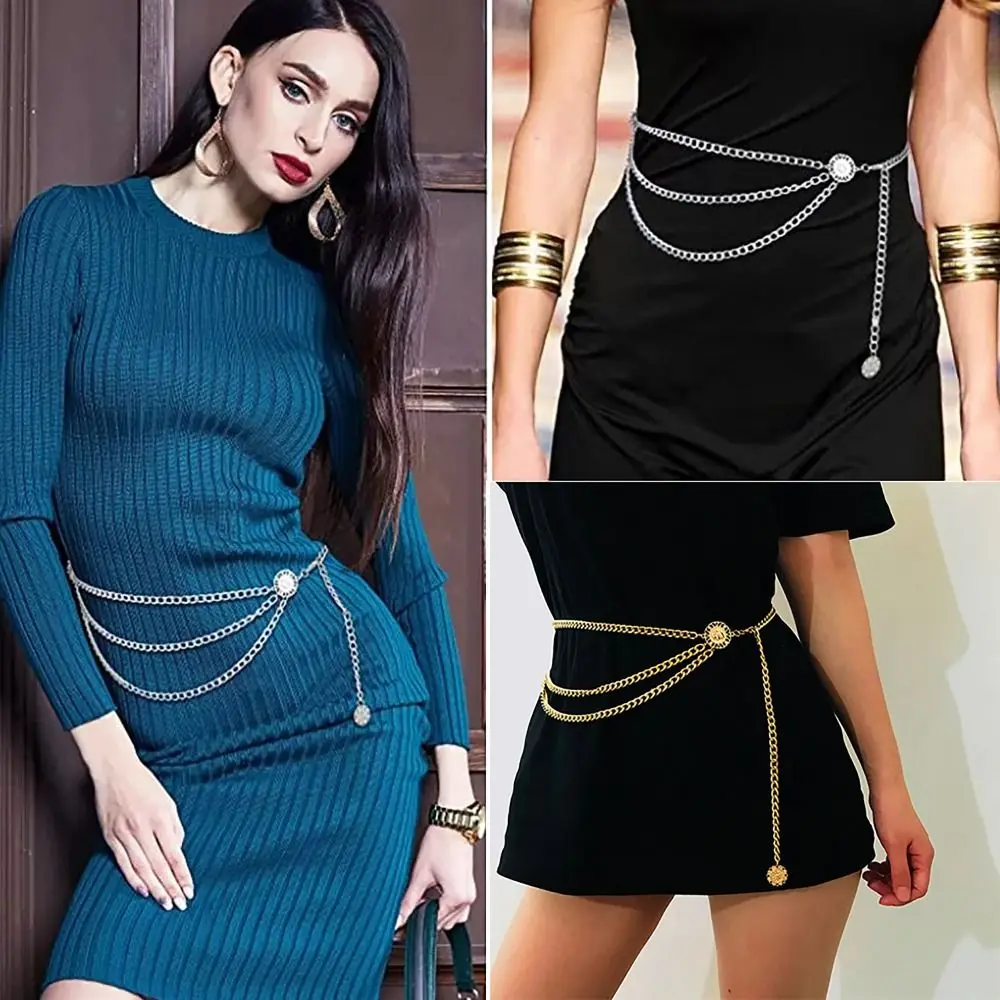 Аксессуар для тела цепочка в этническом стиле Регулируемая Ретро-цепочка виде