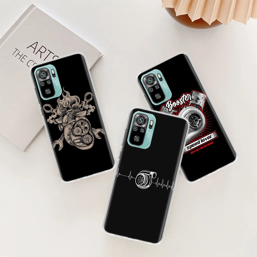 Автомобильные детали чехол для телефона с автомехаником Xiaomi Redmi Note 12 11 Pro Plus 5G 12S 10S