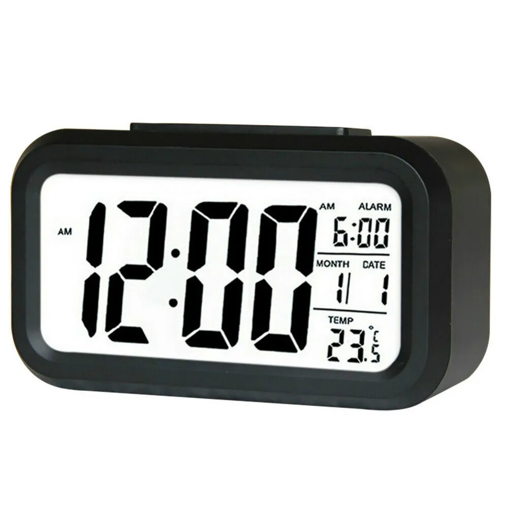 

Led With Calendar+Thermometer Backlight Electronic Alarm Clock Digital Time Night Light Silent Backlight Electronic Clock