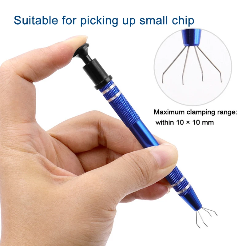 Купи IC Chip Extractor Electronic Component Parts Picking Suction Pen Hand Tool Chip Picking Mobile Phone Repair Tool за 140 рублей в магазине AliExpress