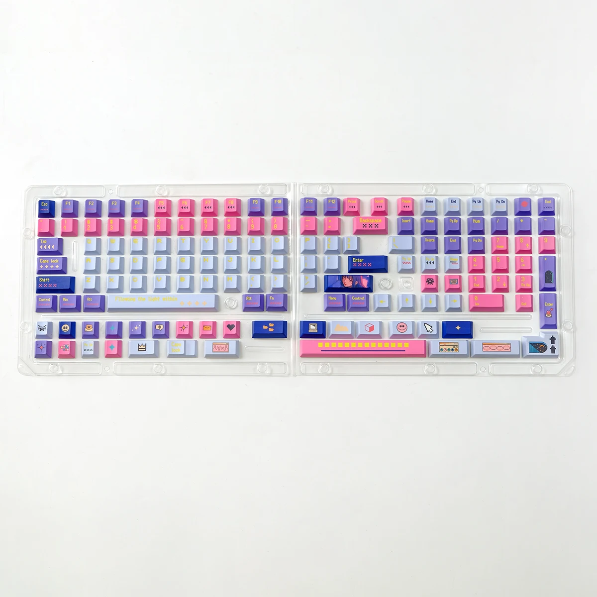 Pixel Keycap 142 клавиши PBT сублимационная оригинальная заводская высокоадаптированная