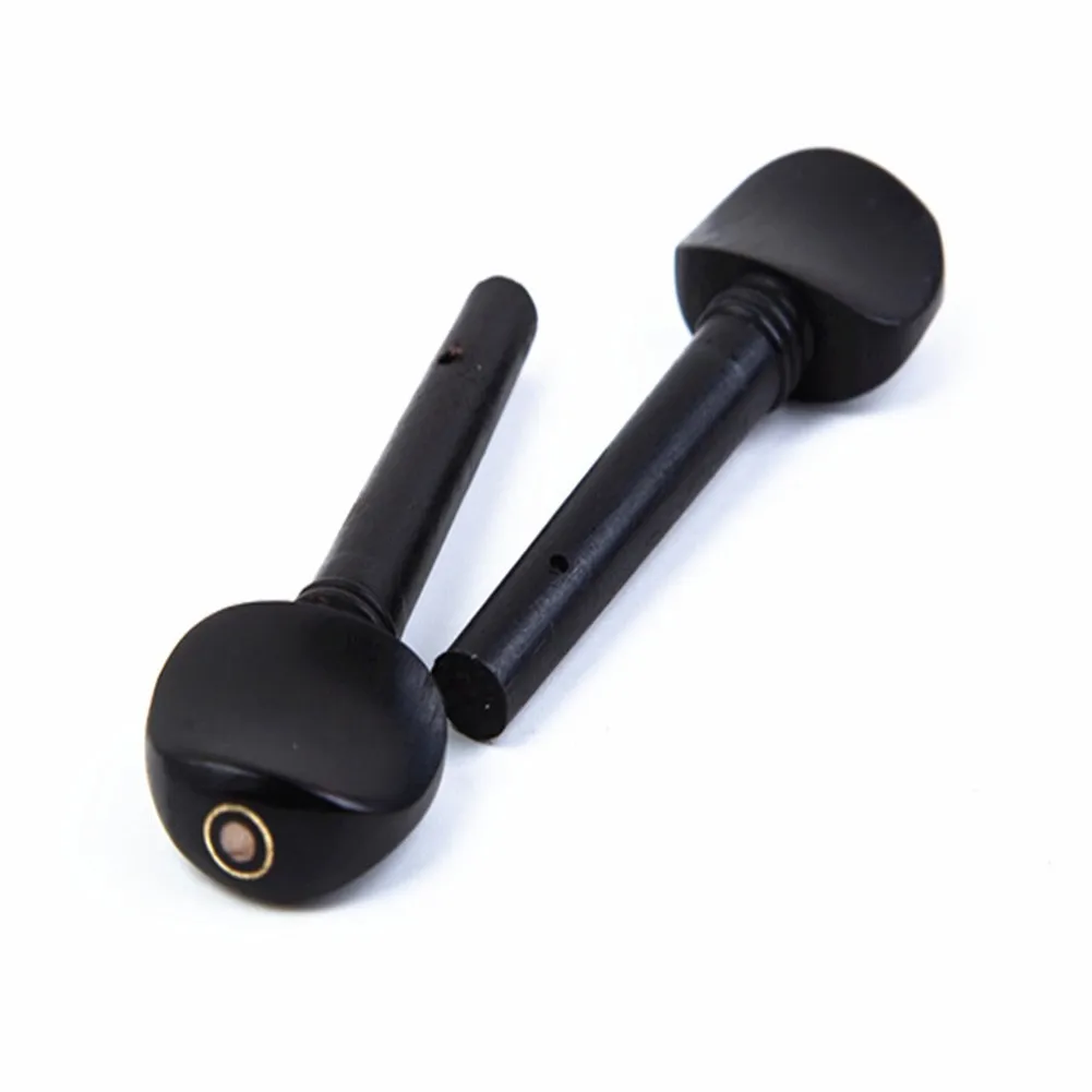 

4Pcs Ebony Wood Violin Tuning Pegs Chin Rest End Pin Tuner Tailpiece Set Violins Adjusted Improved Tone Replace Tool Accessories